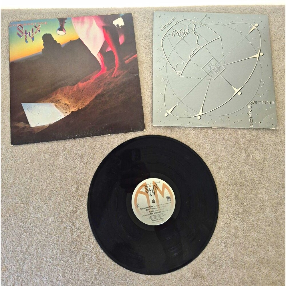 Styx - Cornerstone Vinyl LP 12" 33 RPM A&M SP-3711 1979 w/Inner Sleeve